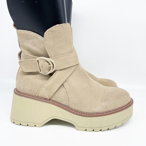 Blondo Women's Giovanni Fashion Boot Sand Suede Size 8.5M - Picture 3 of 15